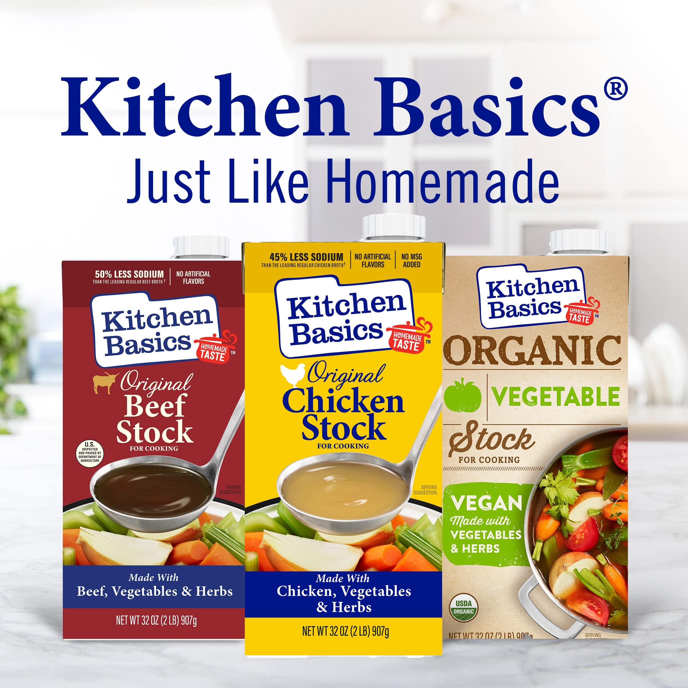 Kitchen Basics stock soup bowl steaming suggests ready to serve seafood inspired meals