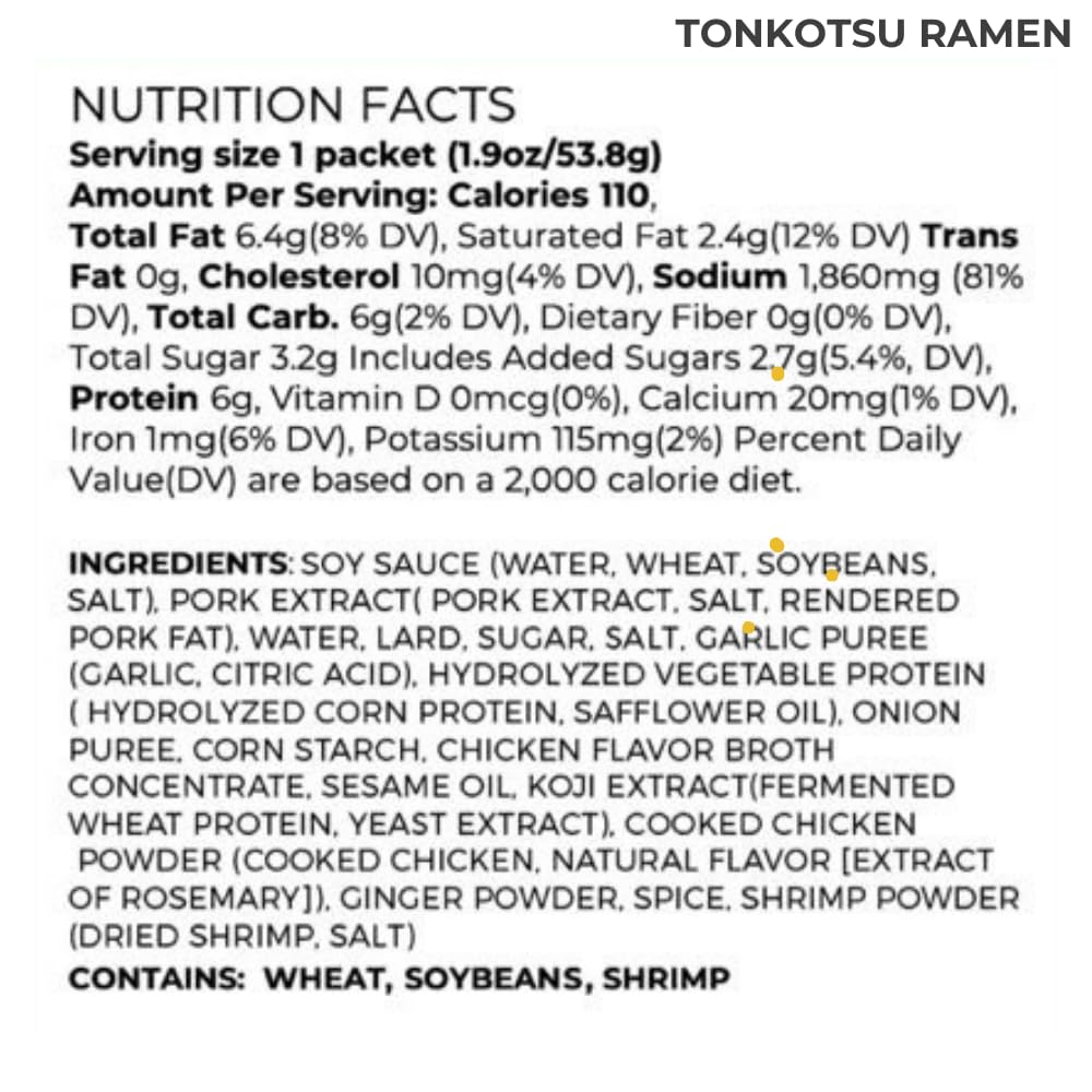 Kitchen Kurume Tonkotsu ramen broth box on pantry shelf