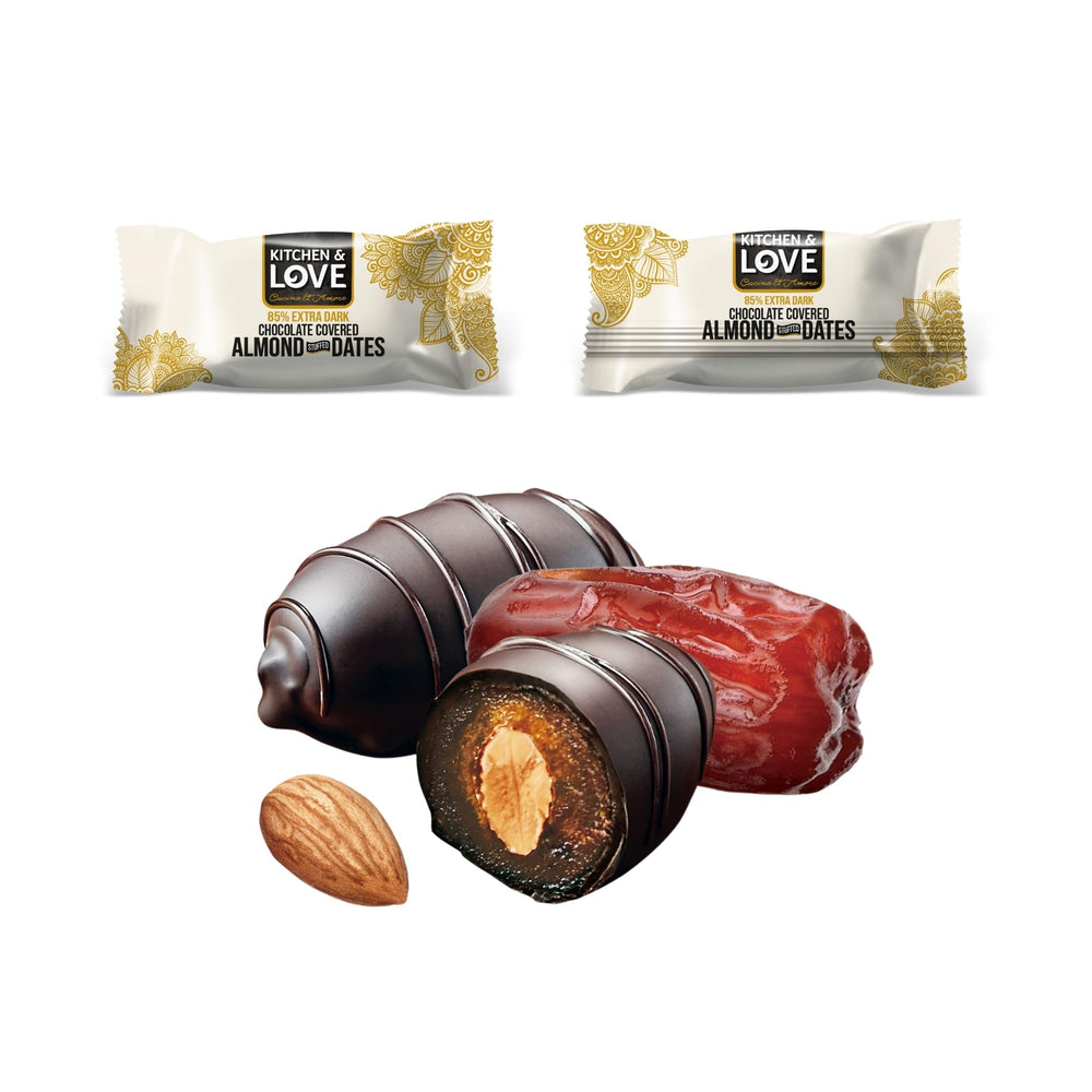 Kitchen & Love 85 percent dark chocolate coating enhances flavor and satisfaction