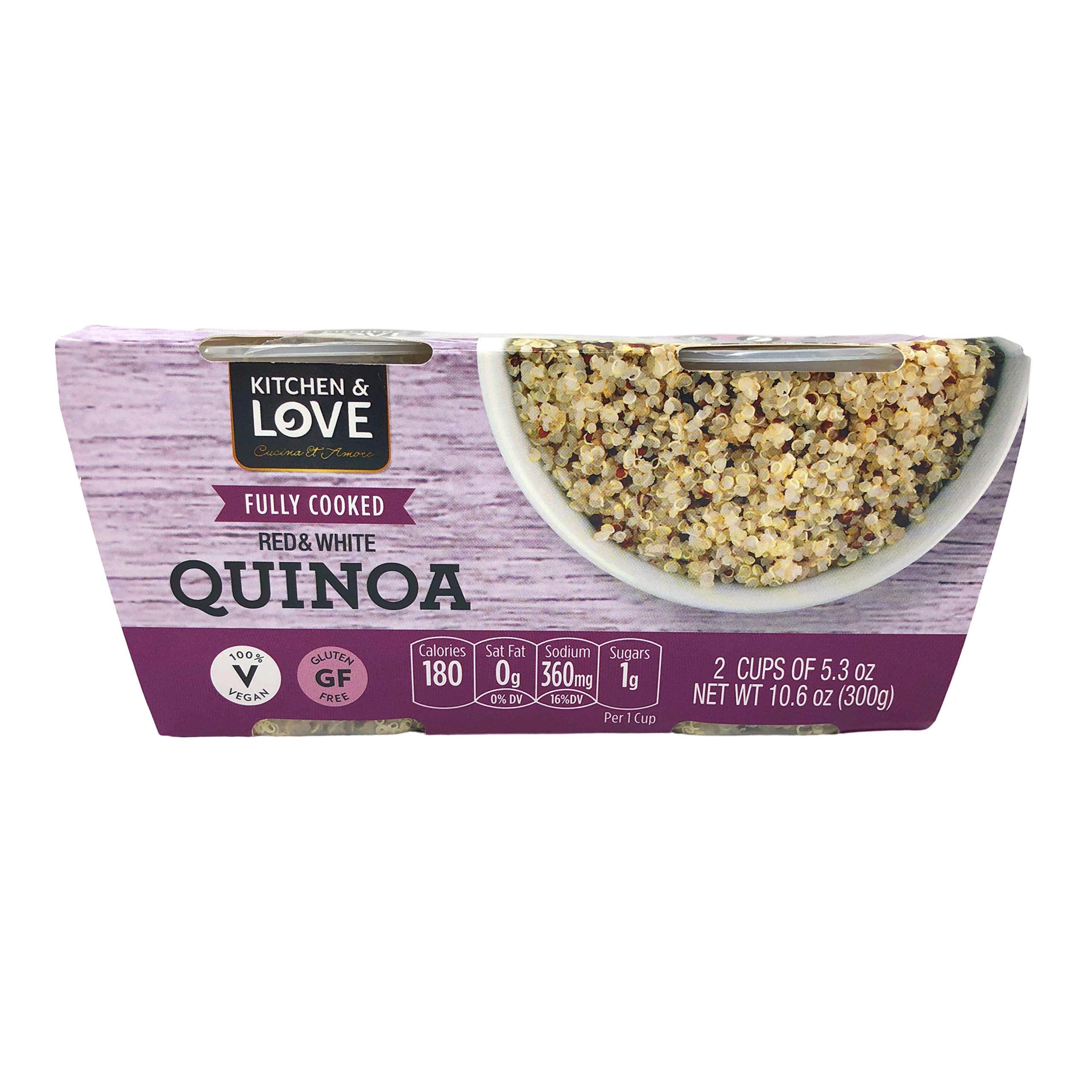 BPA-free cup from Kitchen & Love Quinoa Quick Cups for safe storage
