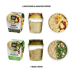 Kitchen & Love quinoa quick meal with spoon included for instant ready meals