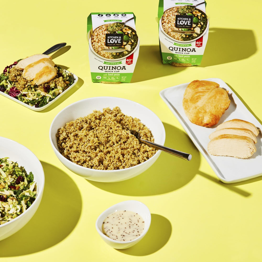 Kitchen & Love shelf-stable packaging enables grab-and-go meals anywhere