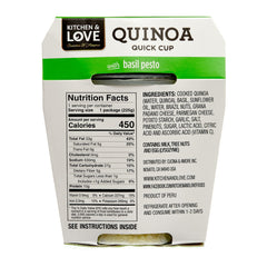 Kitchen & Love ready-to-eat quinoa meal; effortless desk lunch.