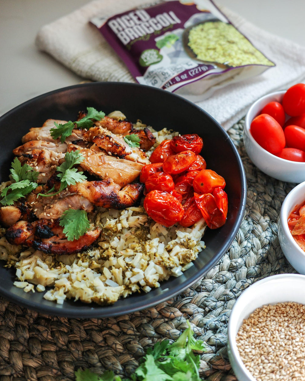 Keto and paleo-friendly Kitchen & Love riced broccoli supports flexible meals.