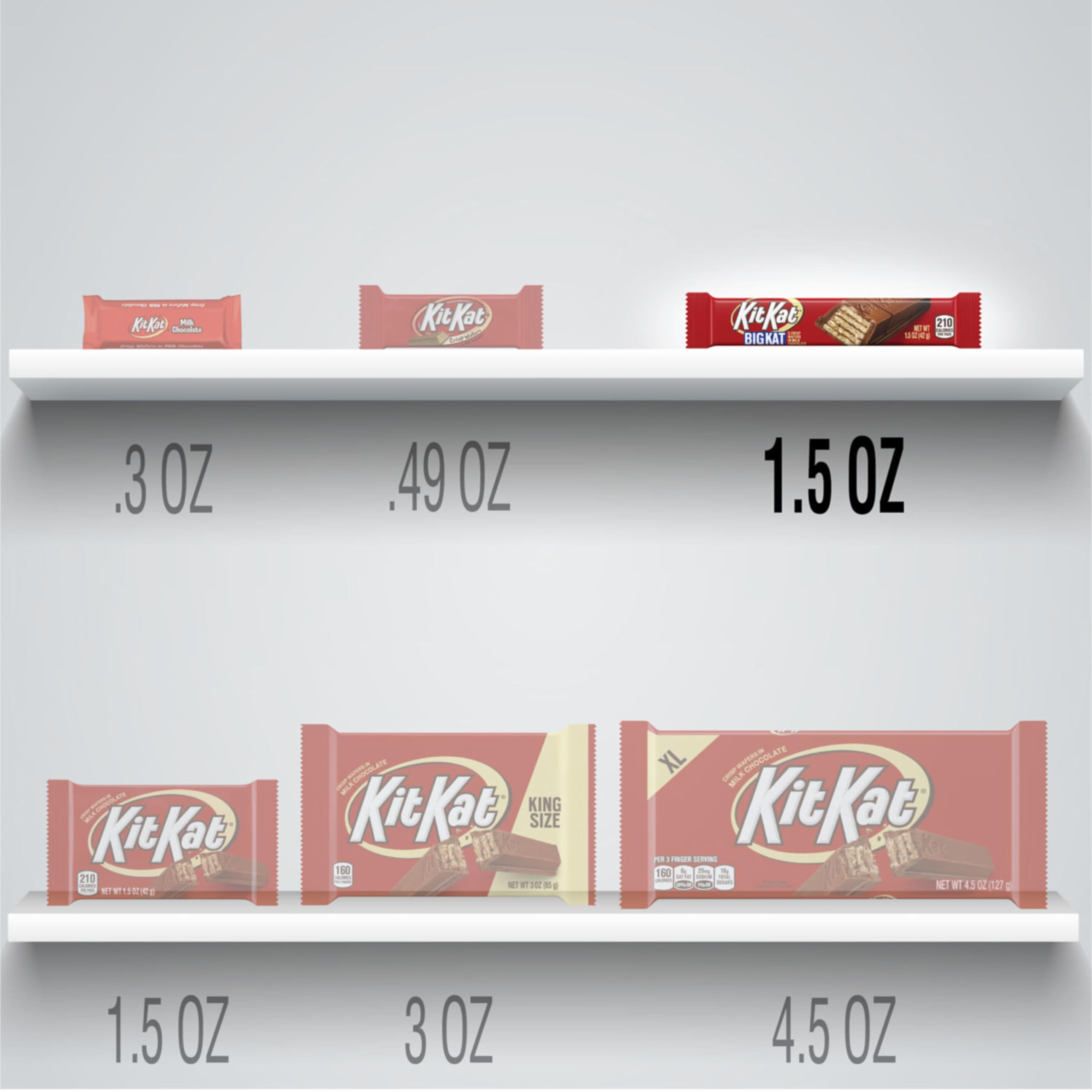 KIT KAT Big Kat bars arranged for party favors and events