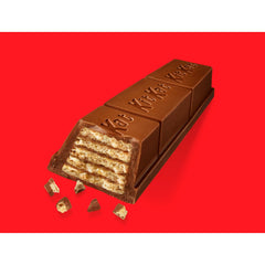 Close-up of KIT KAT Big Kat with thick wafers and milk chocolate