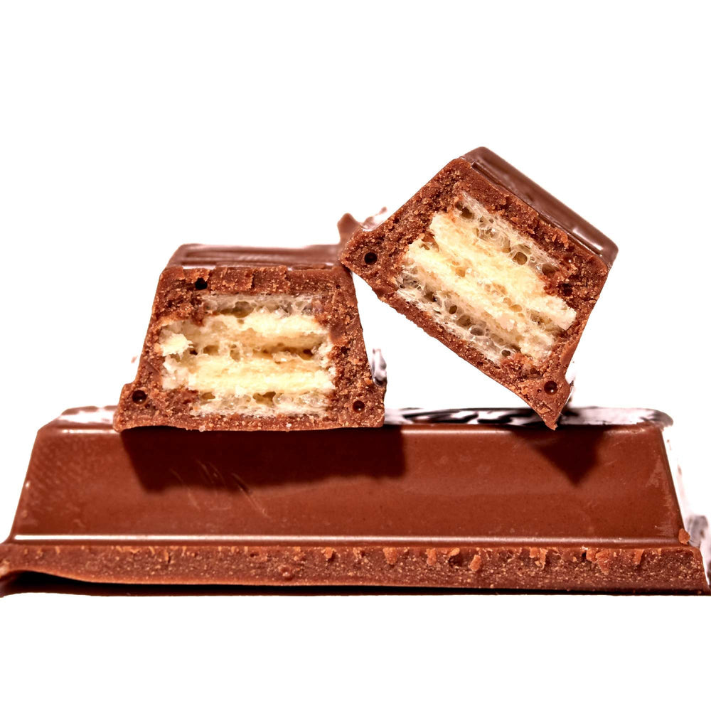 Kit Kat orange flavor serving plate suggests sharing at a break.