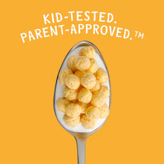 Kix family-size box on the pantry shelf ready for breakfast or snacking.