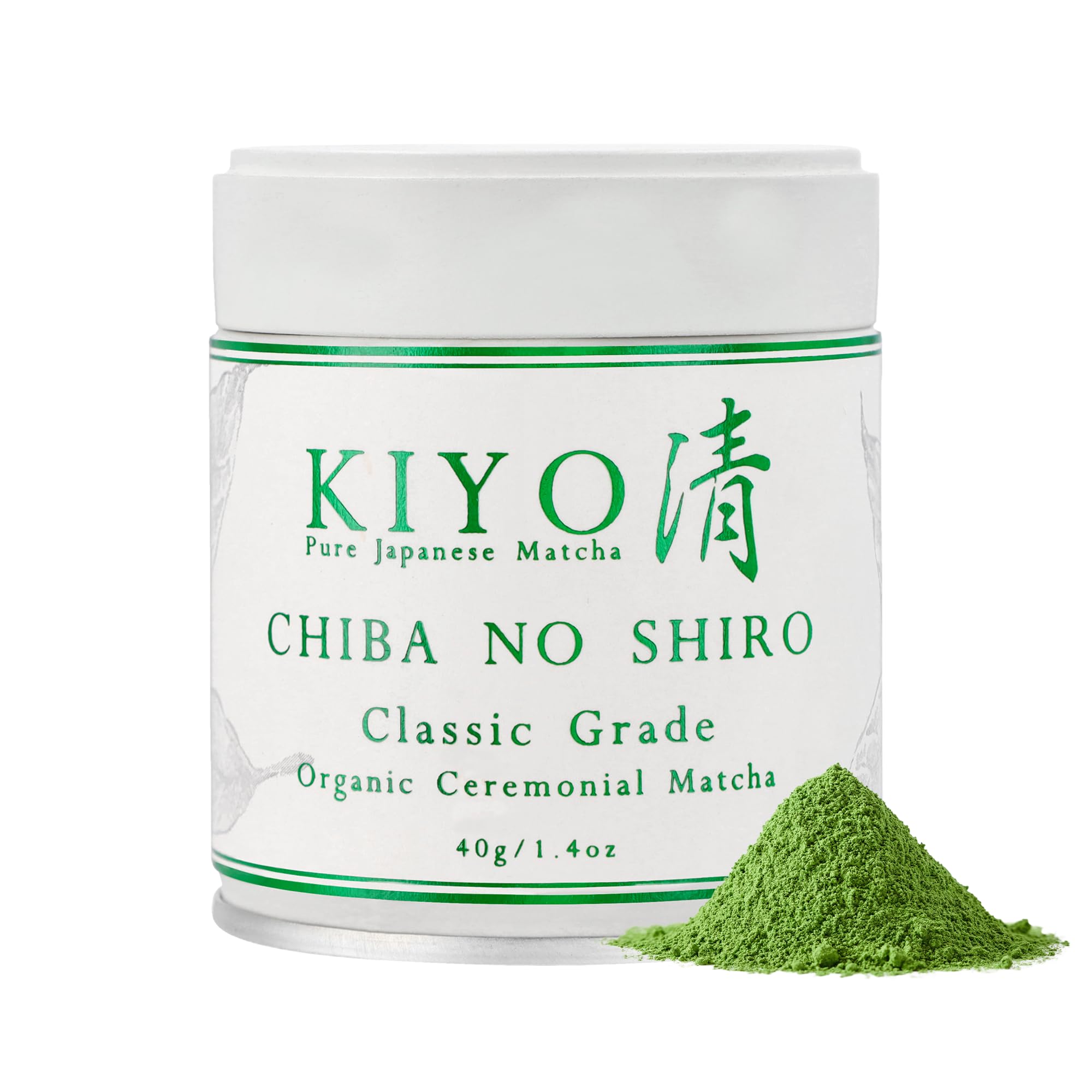 Kiyo Matcha bottle pour shows convenient packaging for quick, flavorful beverages.