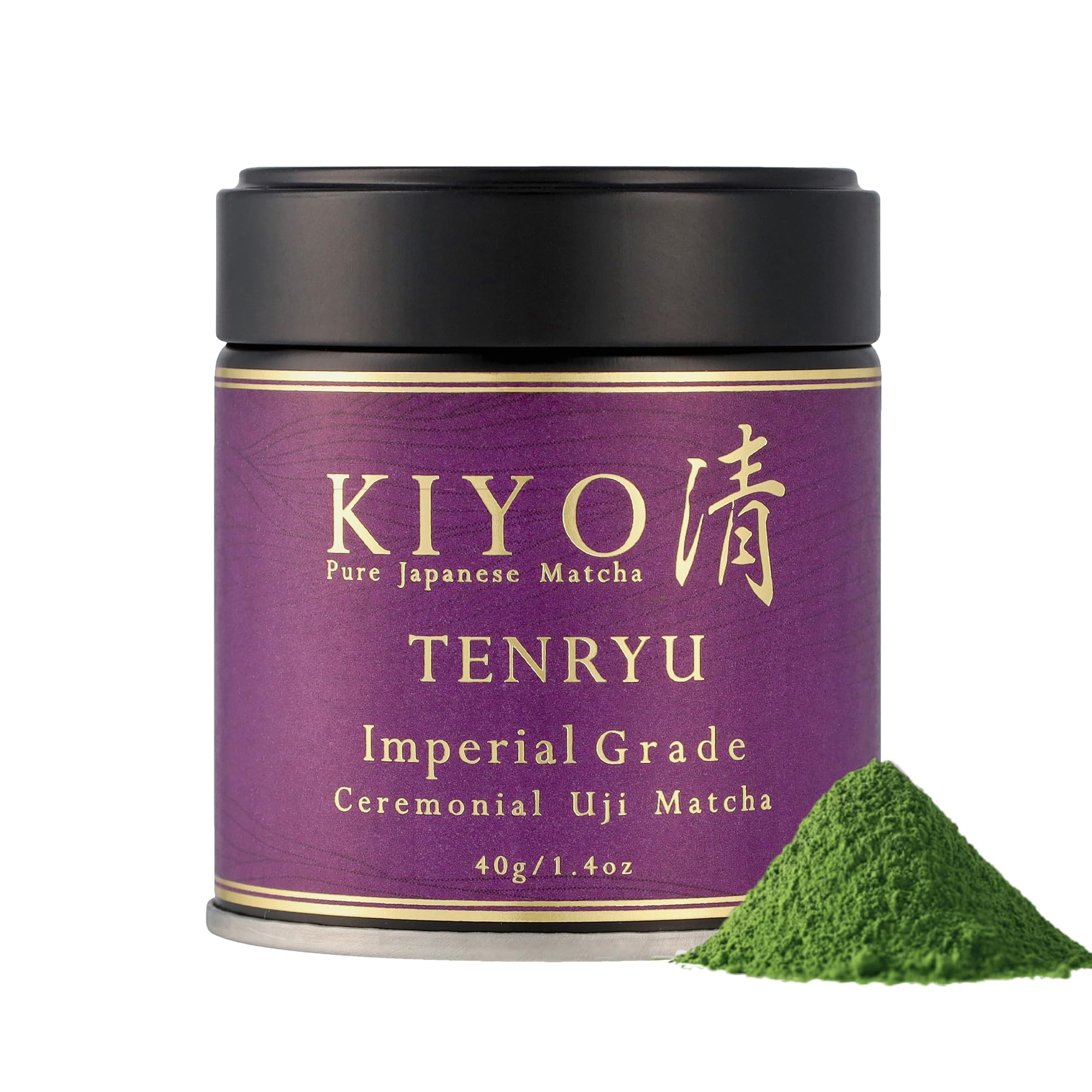 Kiyo Matcha Imperial Tenryu powder ideal for ceremonial whisking and refined tea moments