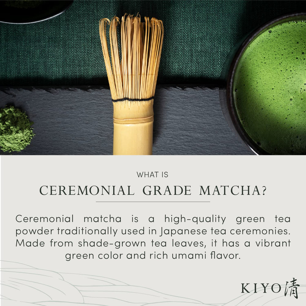 Kiyo Matcha packaging box presents an elegant gift option