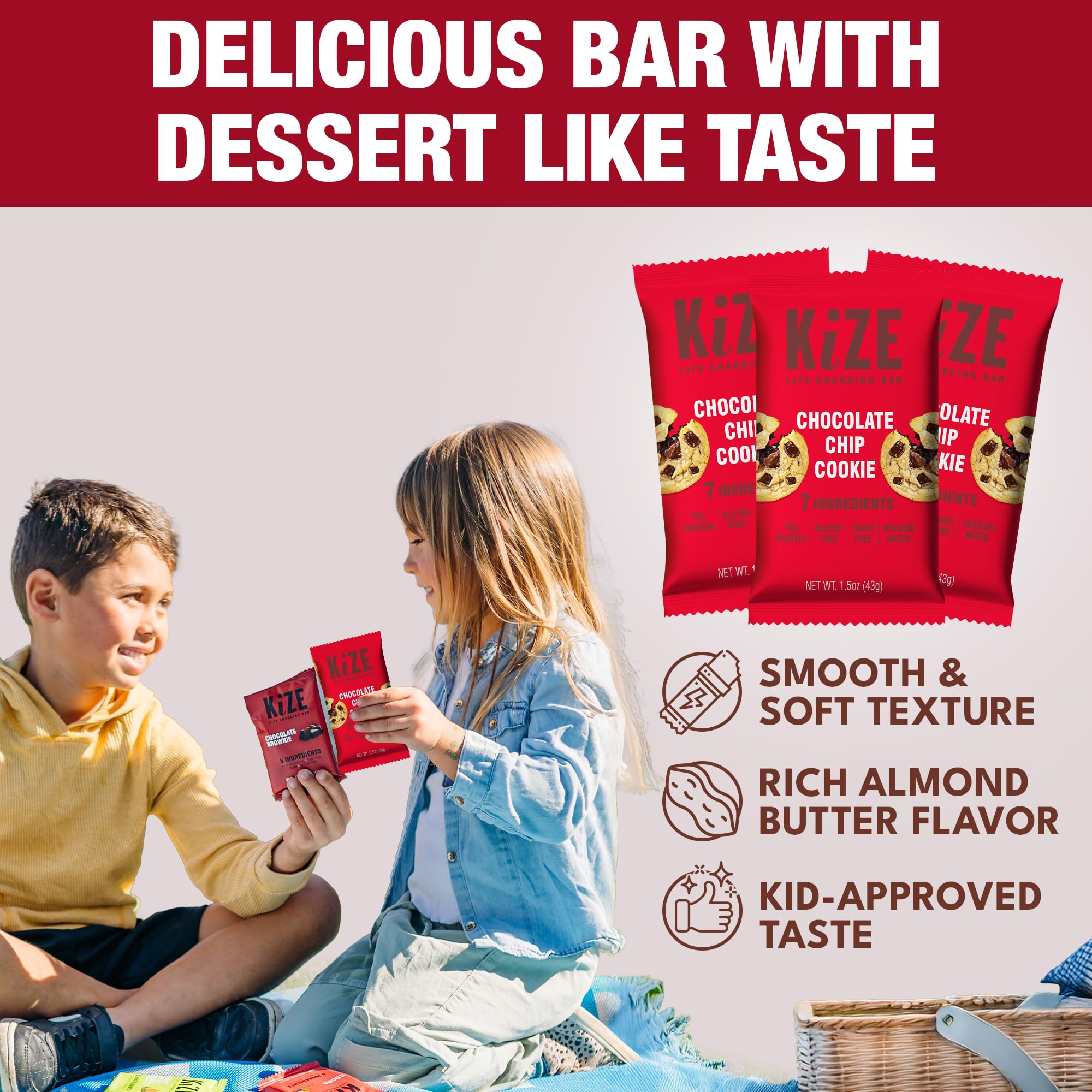 KiZE bar chilling in fridge highlights a dessert like taste after refrigeration