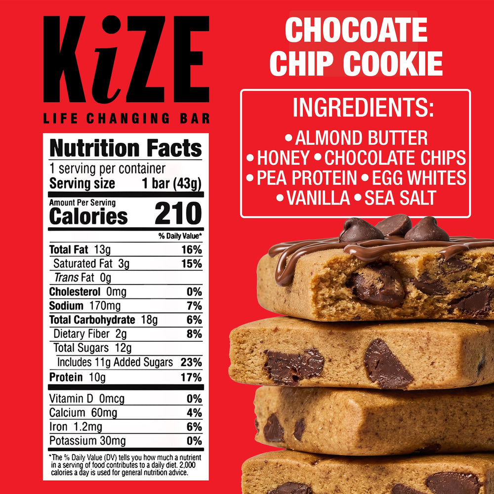 KiZE gluten free dairy free protein bar in a portable setting for busy days