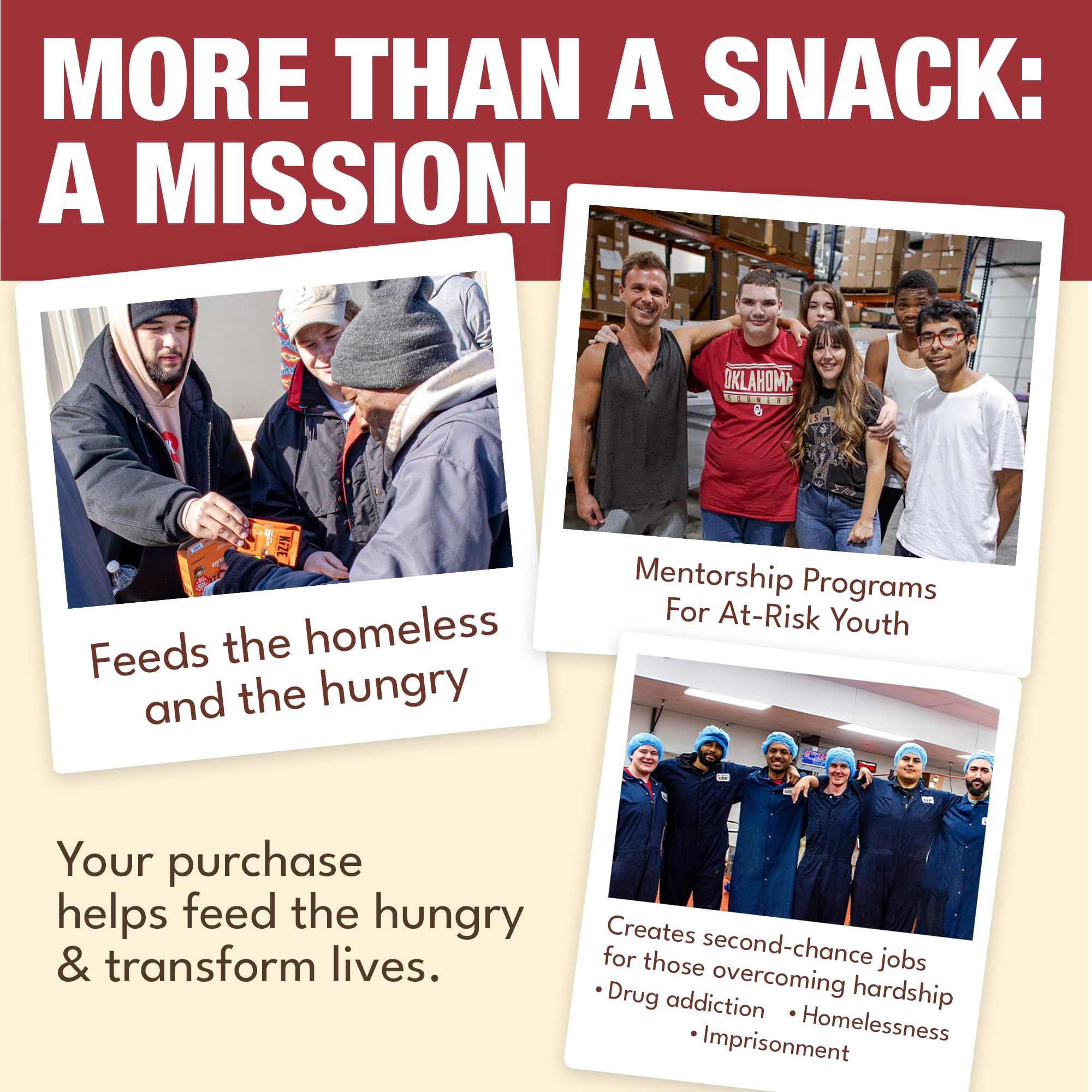 KiZE energy bar as a convenient meal replacement option.