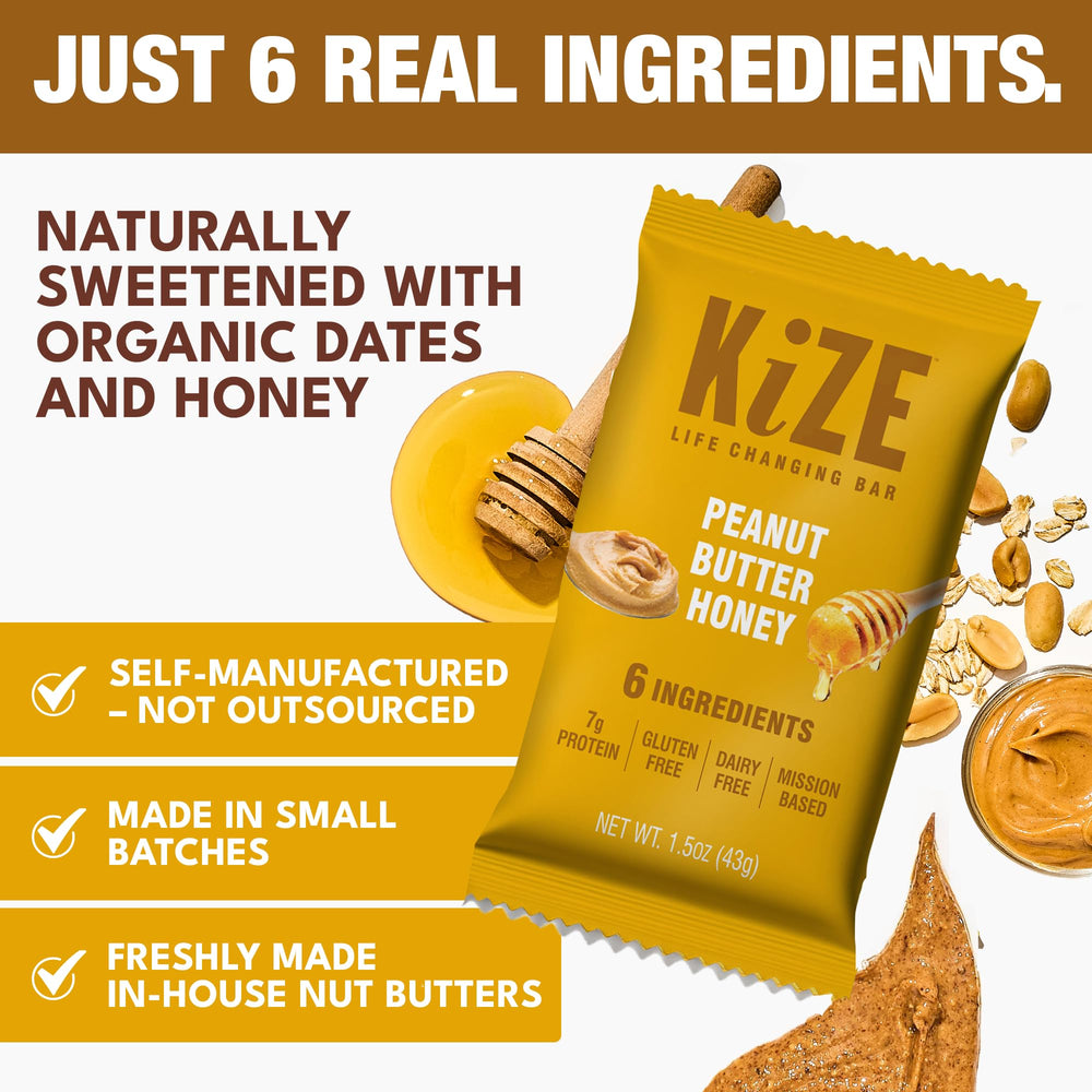 Refrigerated KiZE bar ready to enjoy with dessert-like taste