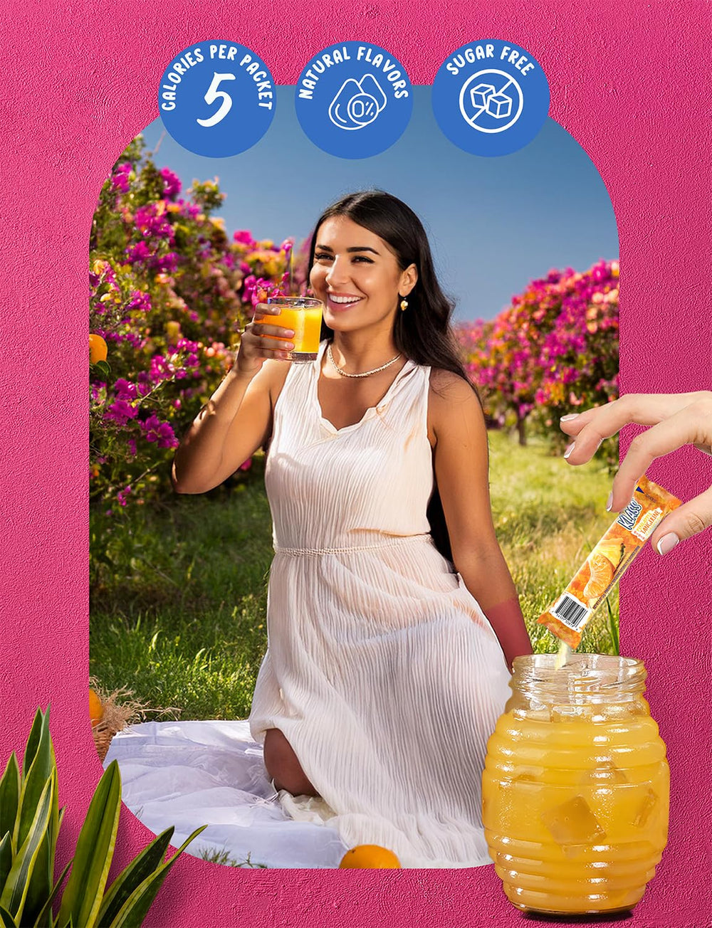 Klass Aguas Frescas 40 servings packaging shown for convenient on-the-go use.