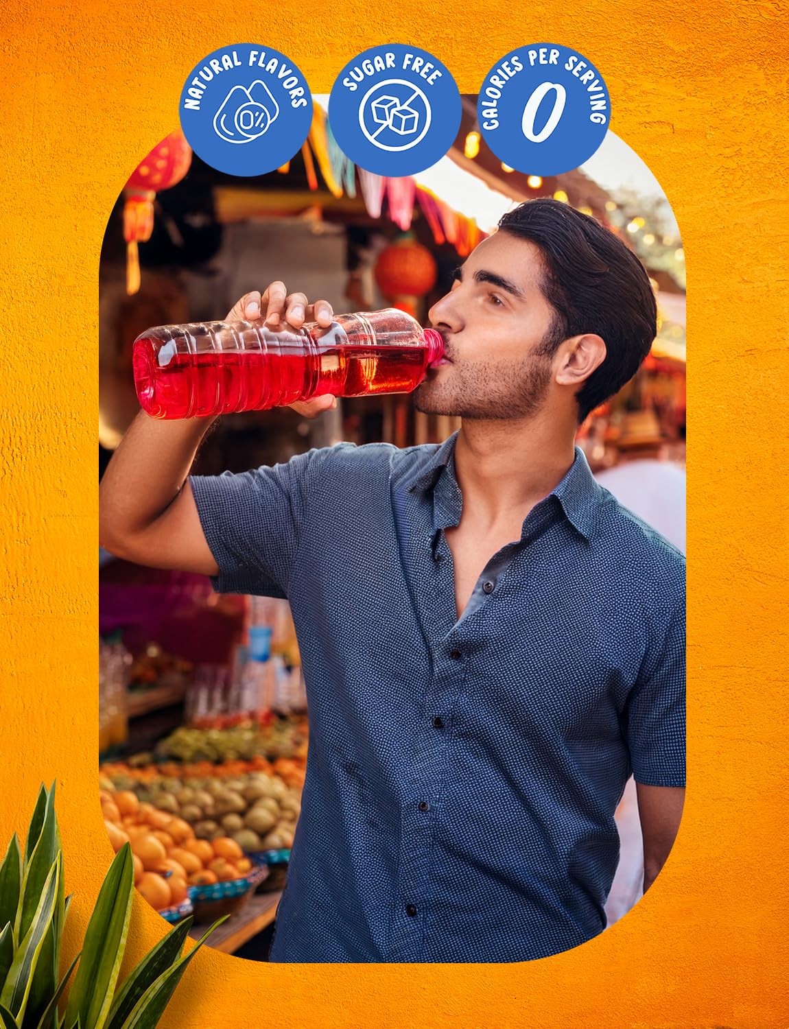Klass Aguas Frescas drink in glass shows prepared hibiscus-berries flavor.