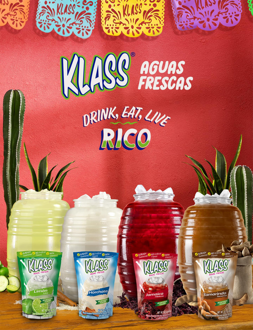 Klass Aguas Frescas family pitcher setup for easy hydration