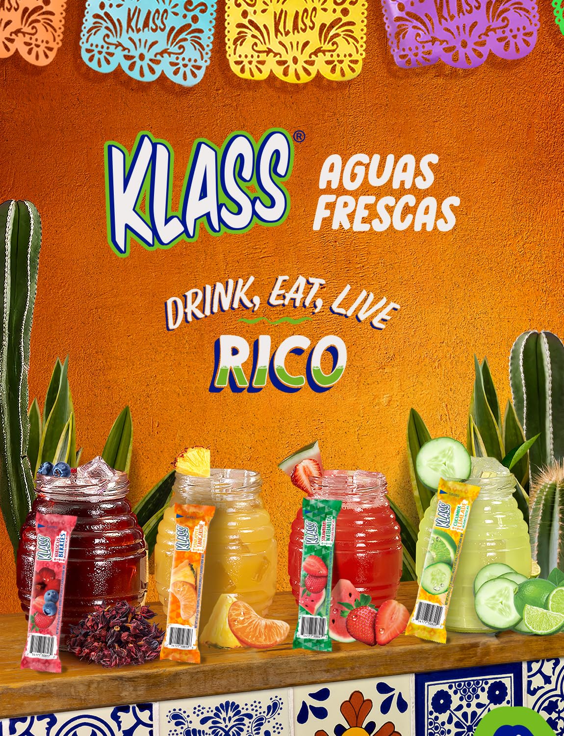 Natural hibiscus-berry flavors from Klass Aguas Frescas