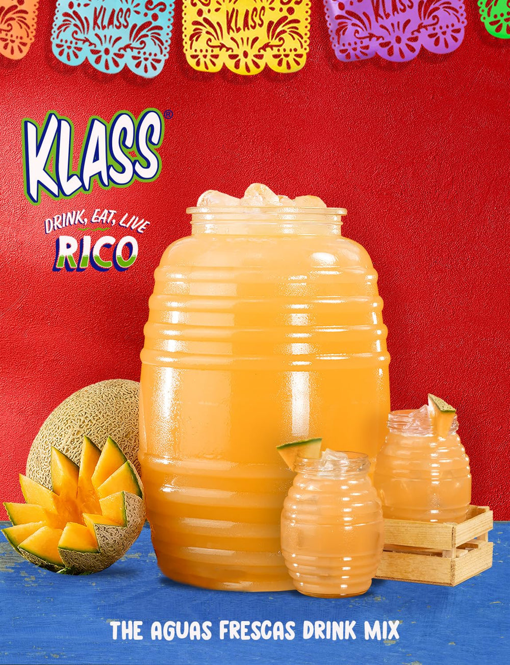 Klass Aguas Frescas natural flavors from real fruit for clean hydration