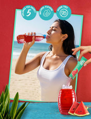 Klass Aguas Frescas pineapple flavor stick packet with water for tropical refreshment.