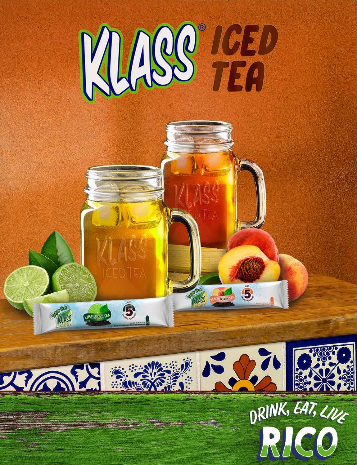 A glass of iced tea shows a refreshing, low-calorie option