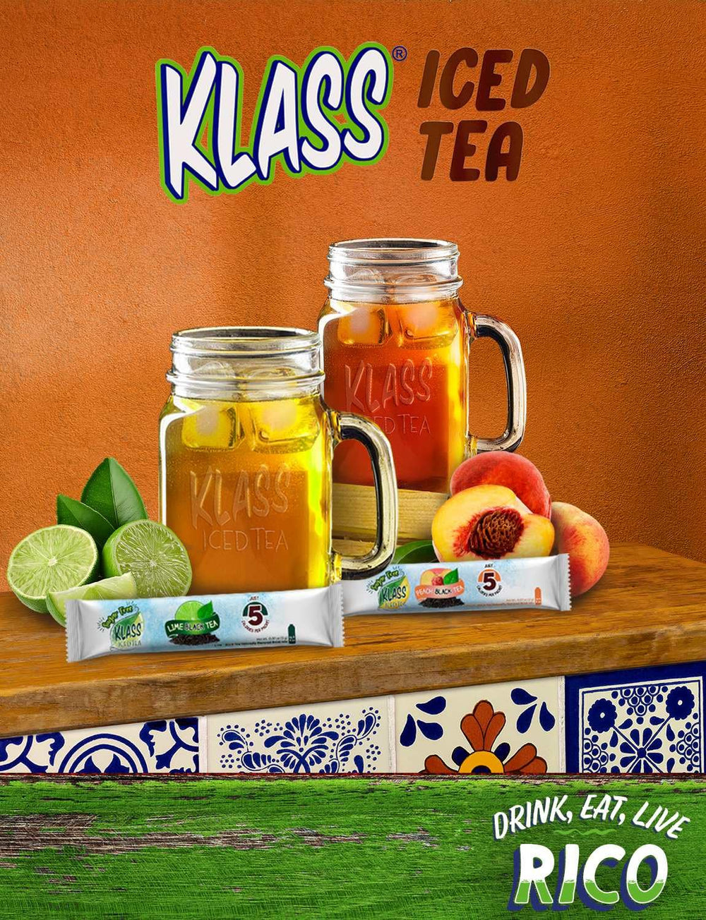 A glass of iced tea shows a refreshing, low-calorie option