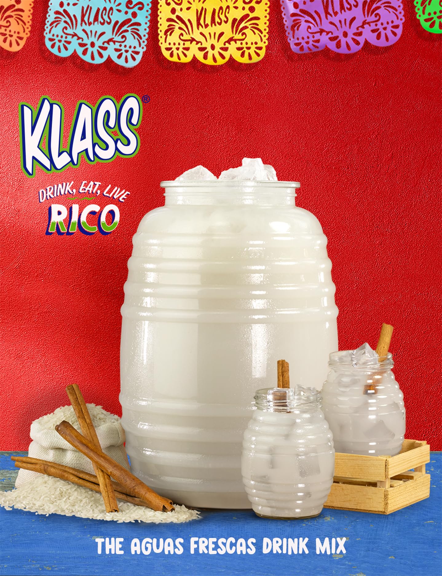 Klass Aguas Frescas resealable pouch for easy storage and reuse