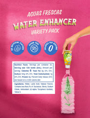 Klass Aguas Frescas four-pack arrangement highlighting travel-ready packaging.