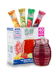 Klass Aguas Frescas variety pack flavors lineup for refreshing hydration options.
