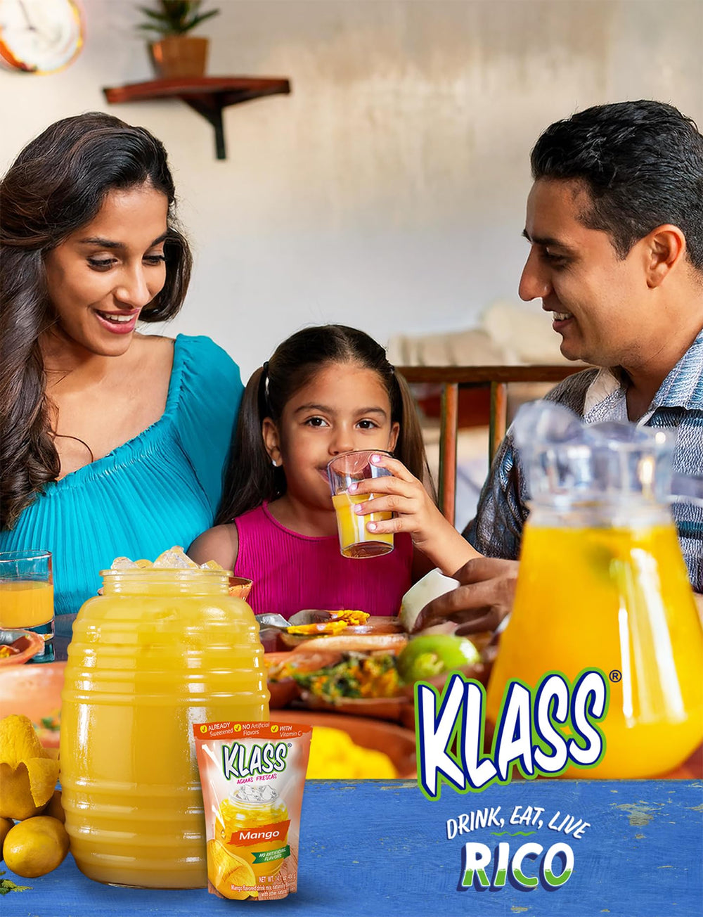 Klass Aguas Frescas vitamin C enriched mix for brighter, fruit-forward drinks