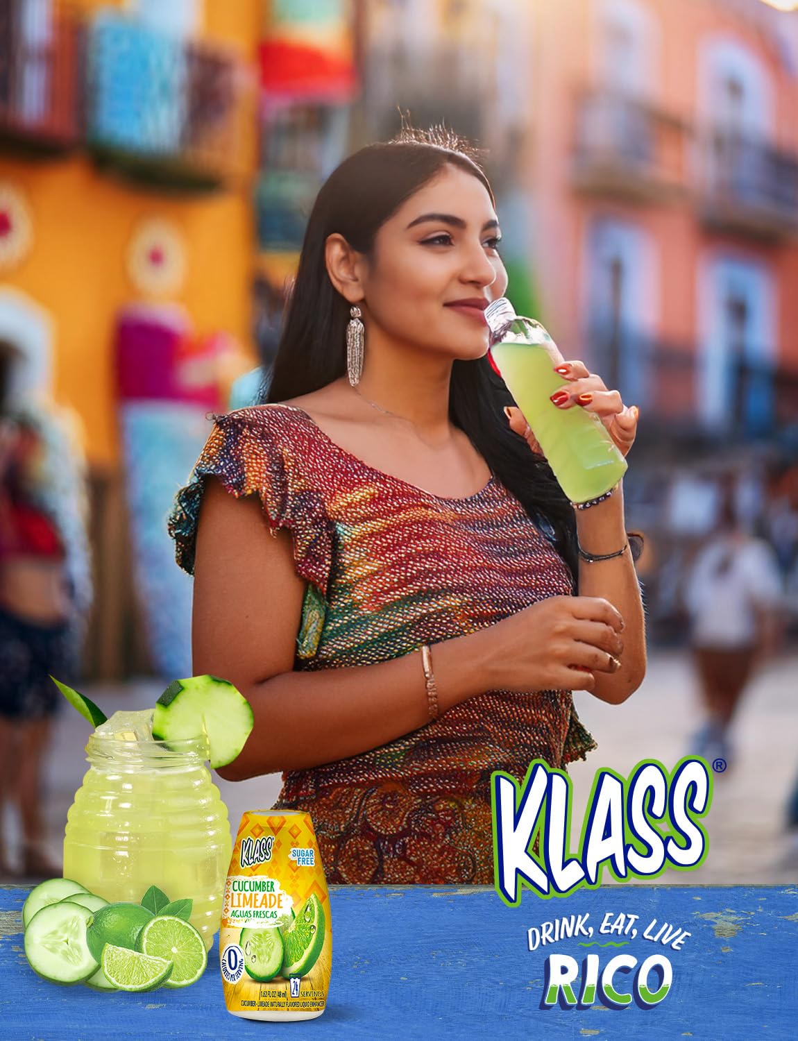 Klass Aguas Frescas zero-calorie flavor drops for keto-friendly, sugar-free hydration.