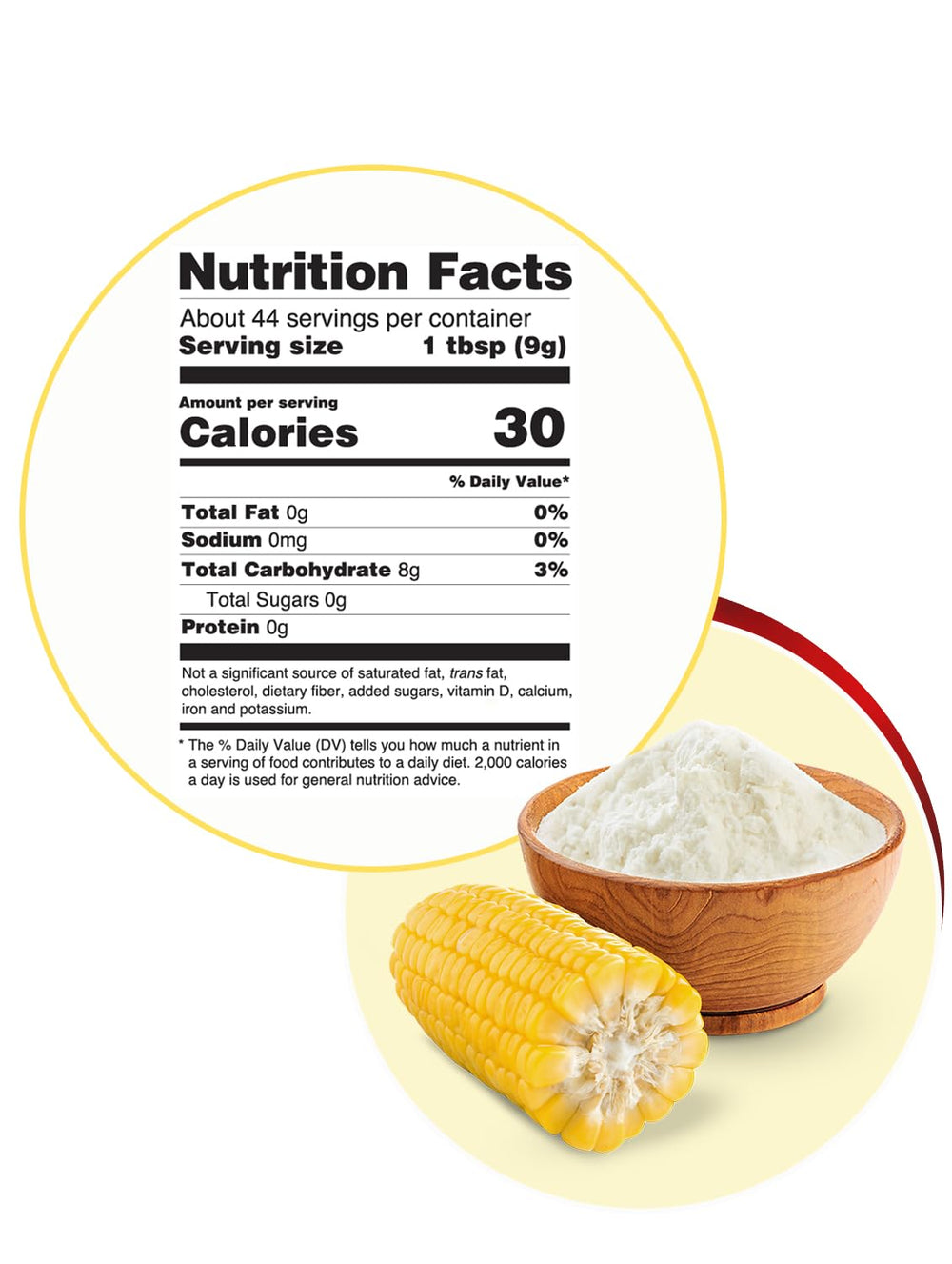 Klass Corn Starch pack 2 side view, ideal for bulk kitchen staple