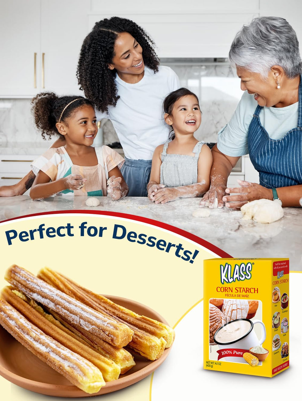 Klass Corn Starch silky pudding shows dessert texture improvements
