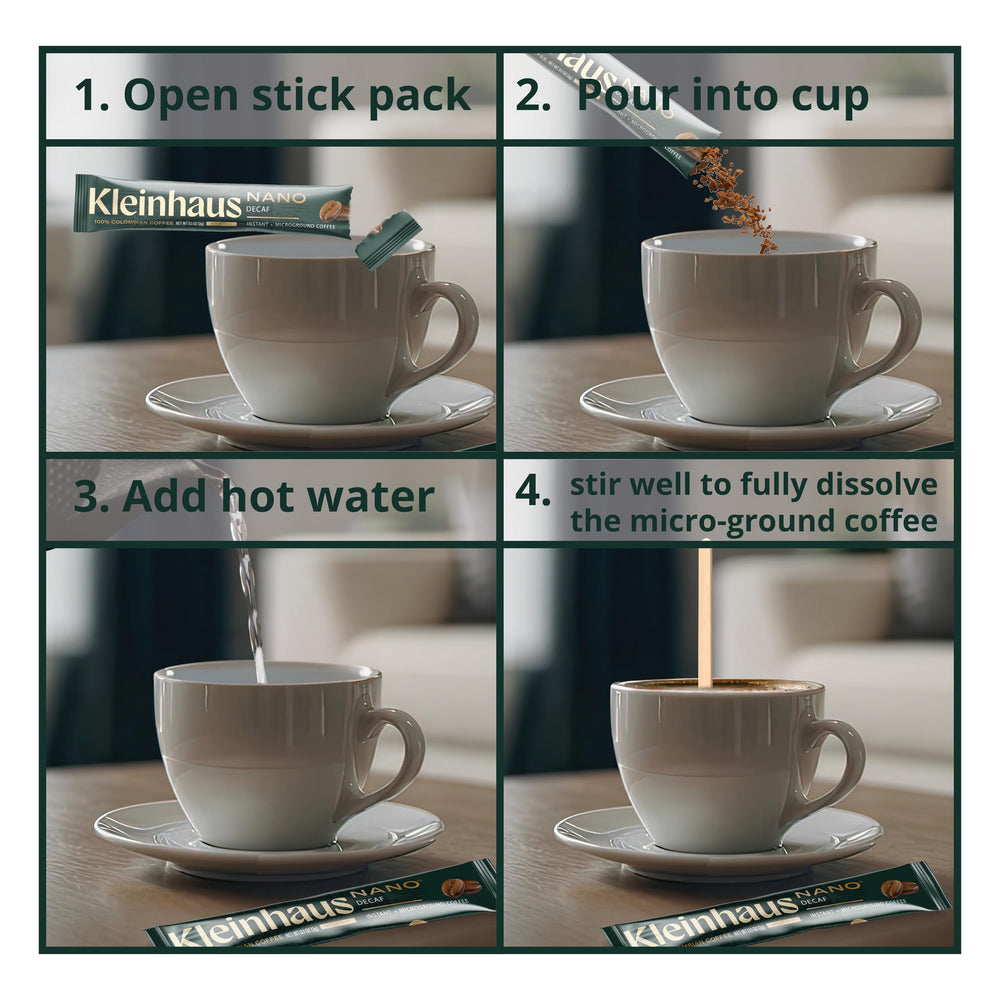 Kleinhaus Colombian Arabica provides a smooth, authentic flavor in every cup.