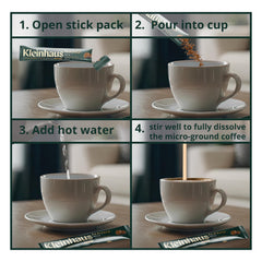 Kleinhaus Colombian Arabica provides a smooth, authentic flavor in every cup.