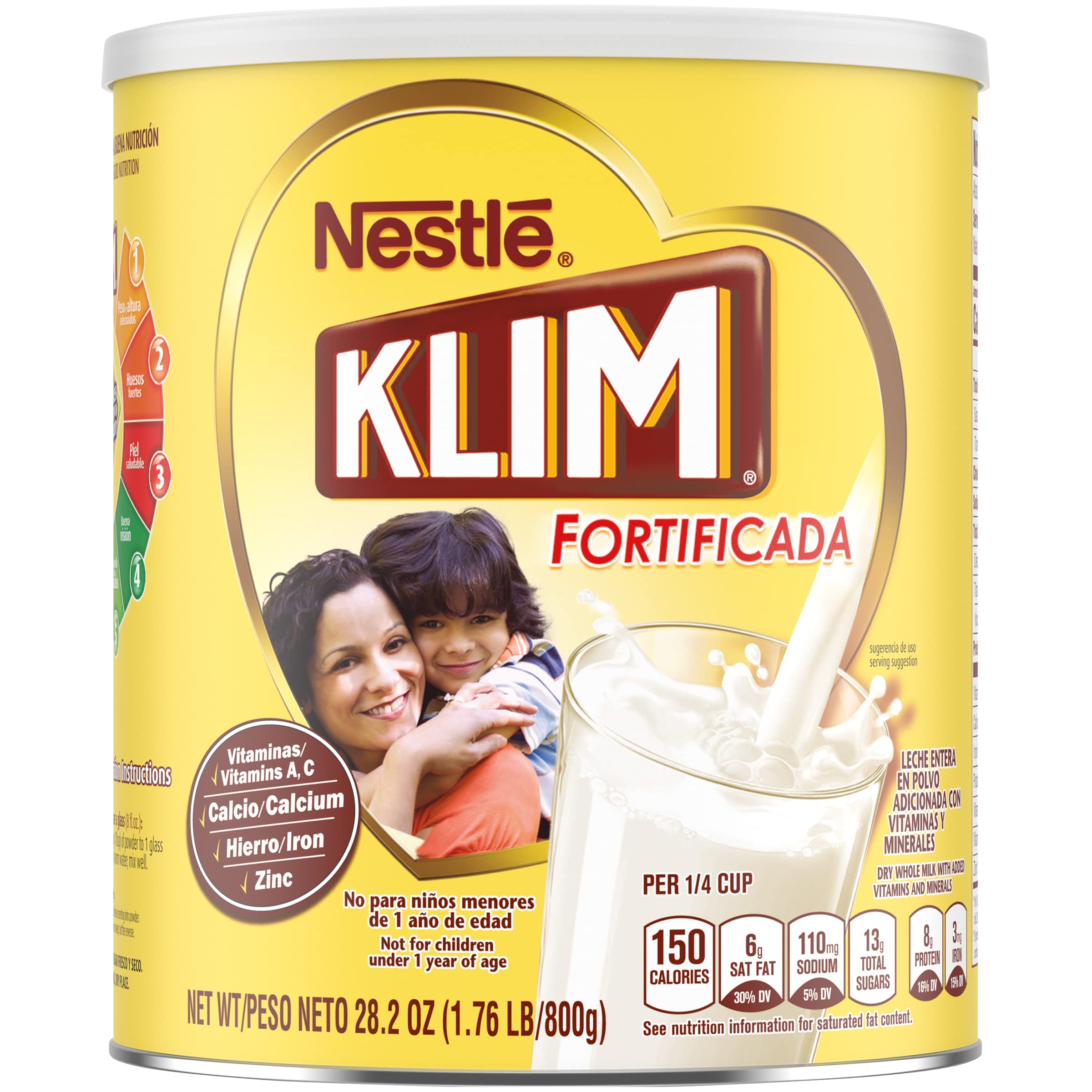 KLIM powdered milk 800g carton ready for daily drinking and family meals with essential nutrients.