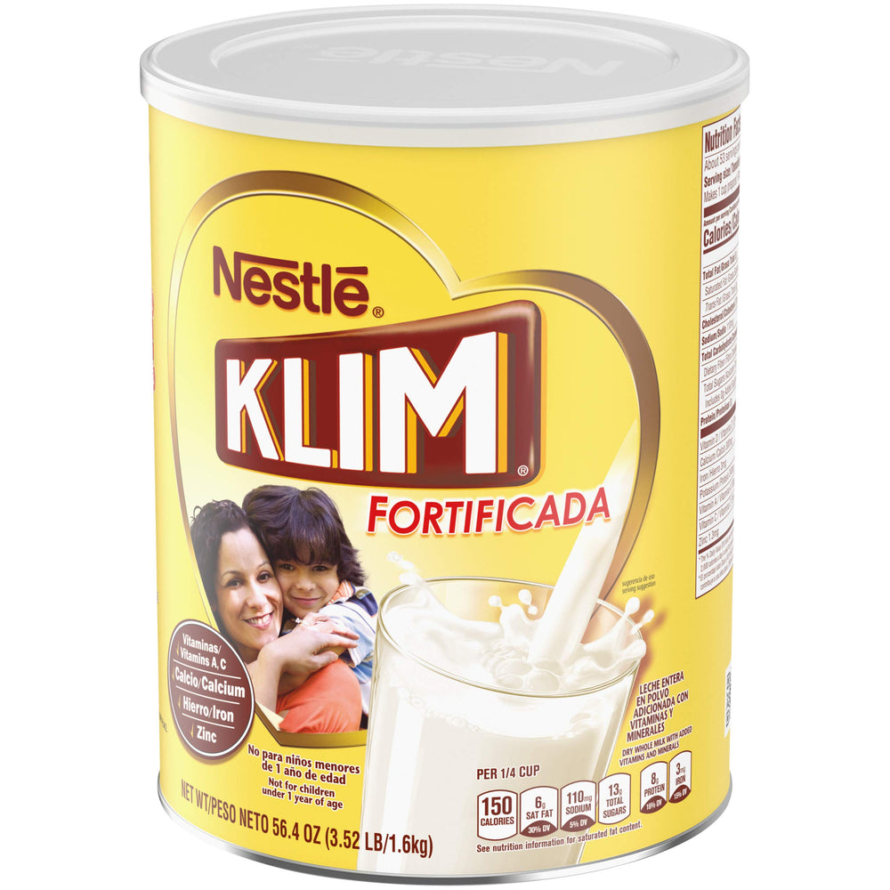 KLIM powdered milk used in cooking and baking for creamy results.