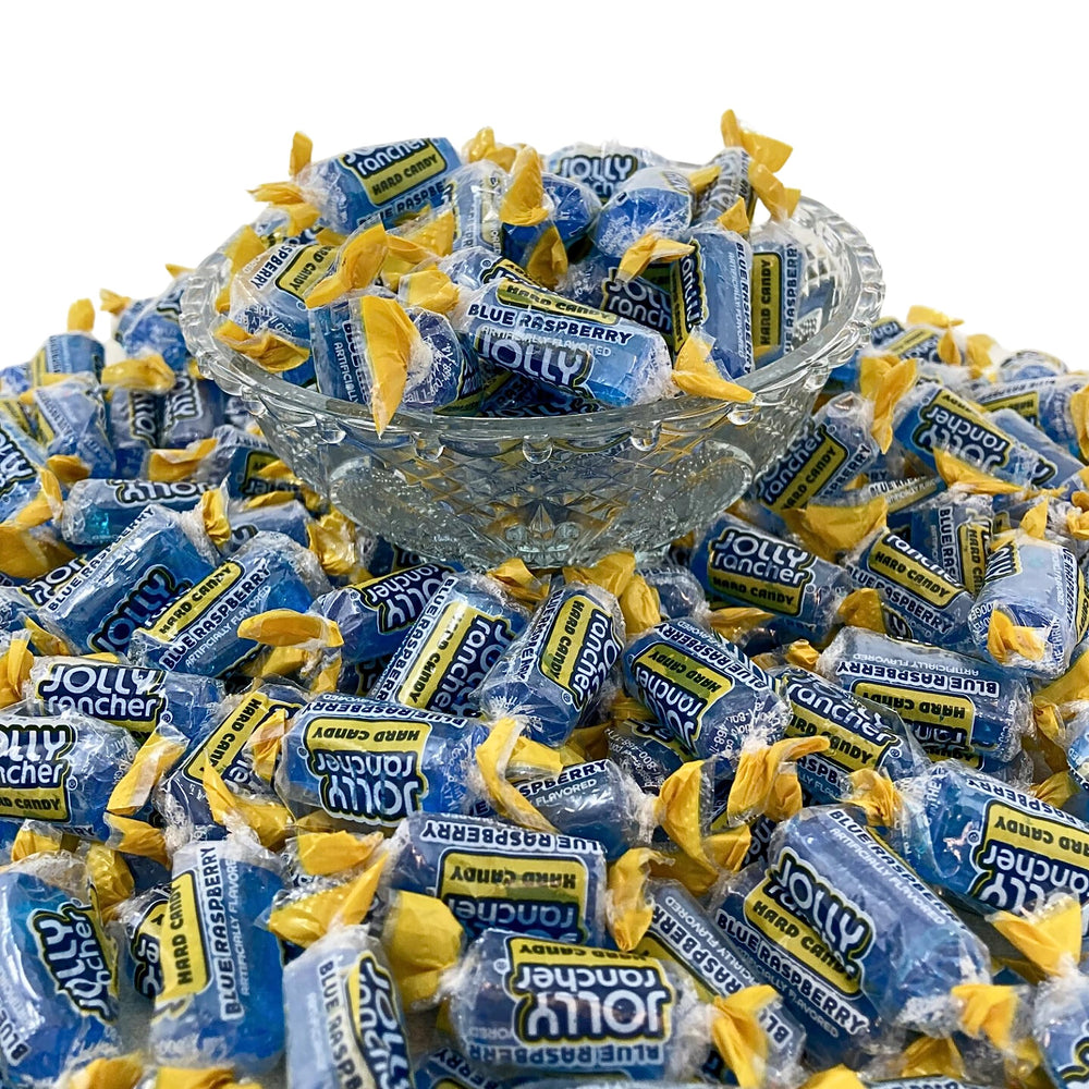 KLUB BULK Blue Raspberry hard candies bulk bag ready for celebrations and snacking.