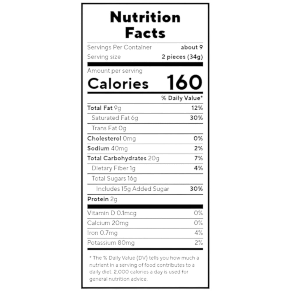 KLUB BULK individually wrapped bar, easy snacking on the go.