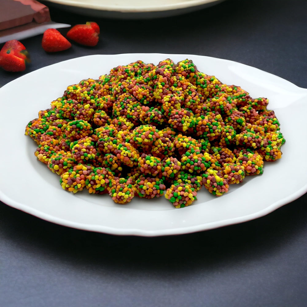 KLUB BULK Gummy Clusters arranged for a colorful candy buffet display.
