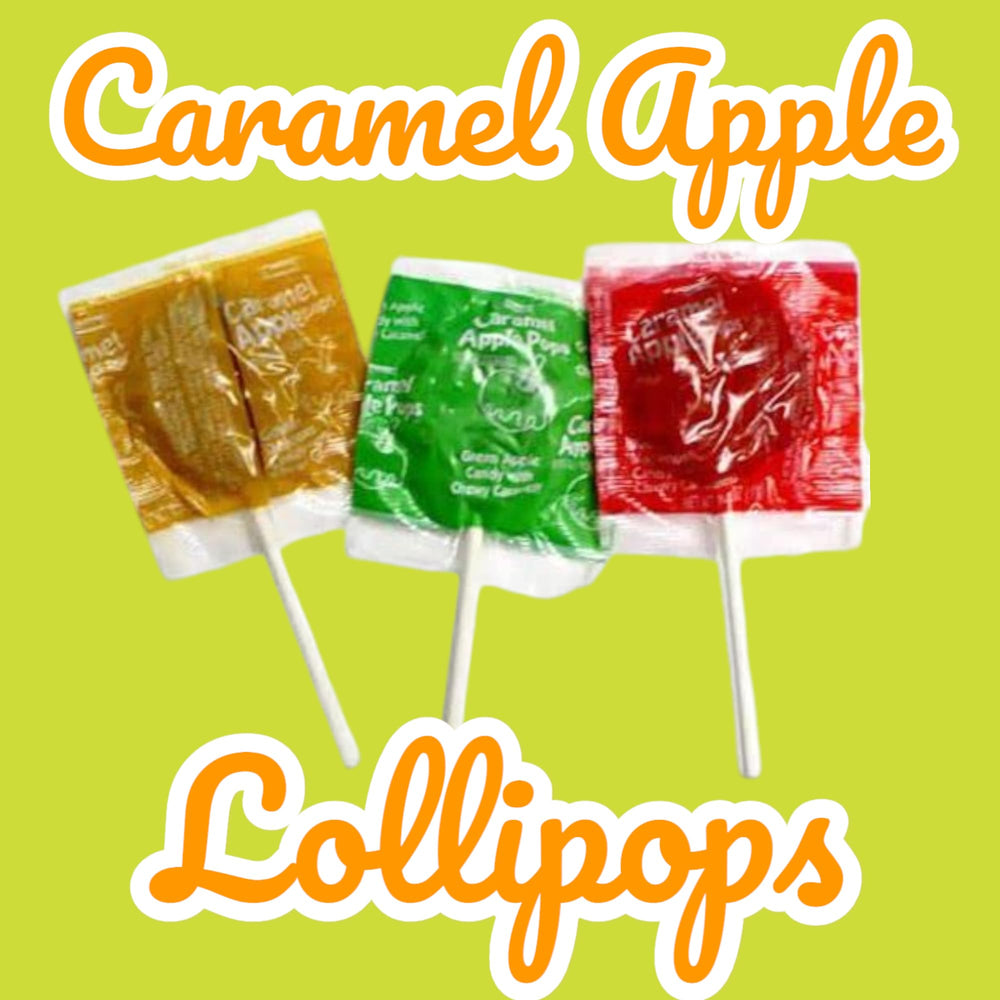KLUB BULK caramel apple lollipops ideal Halloween treats with vibrant colors