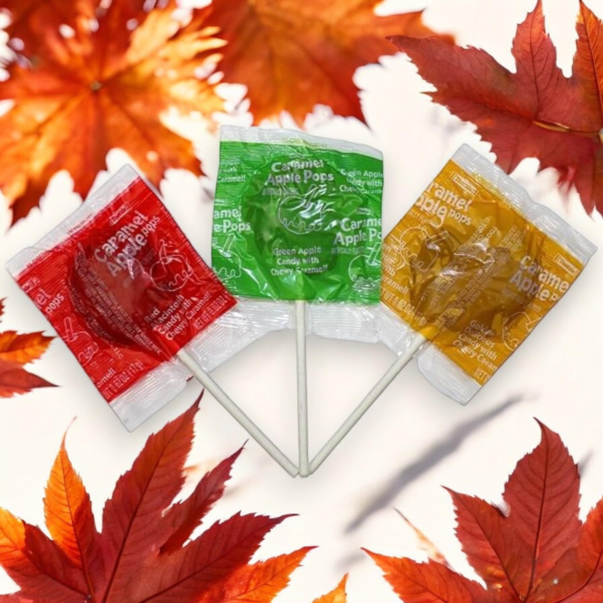 KLUB BULK caramel apple lollipops individually wrapped for freshness and portability