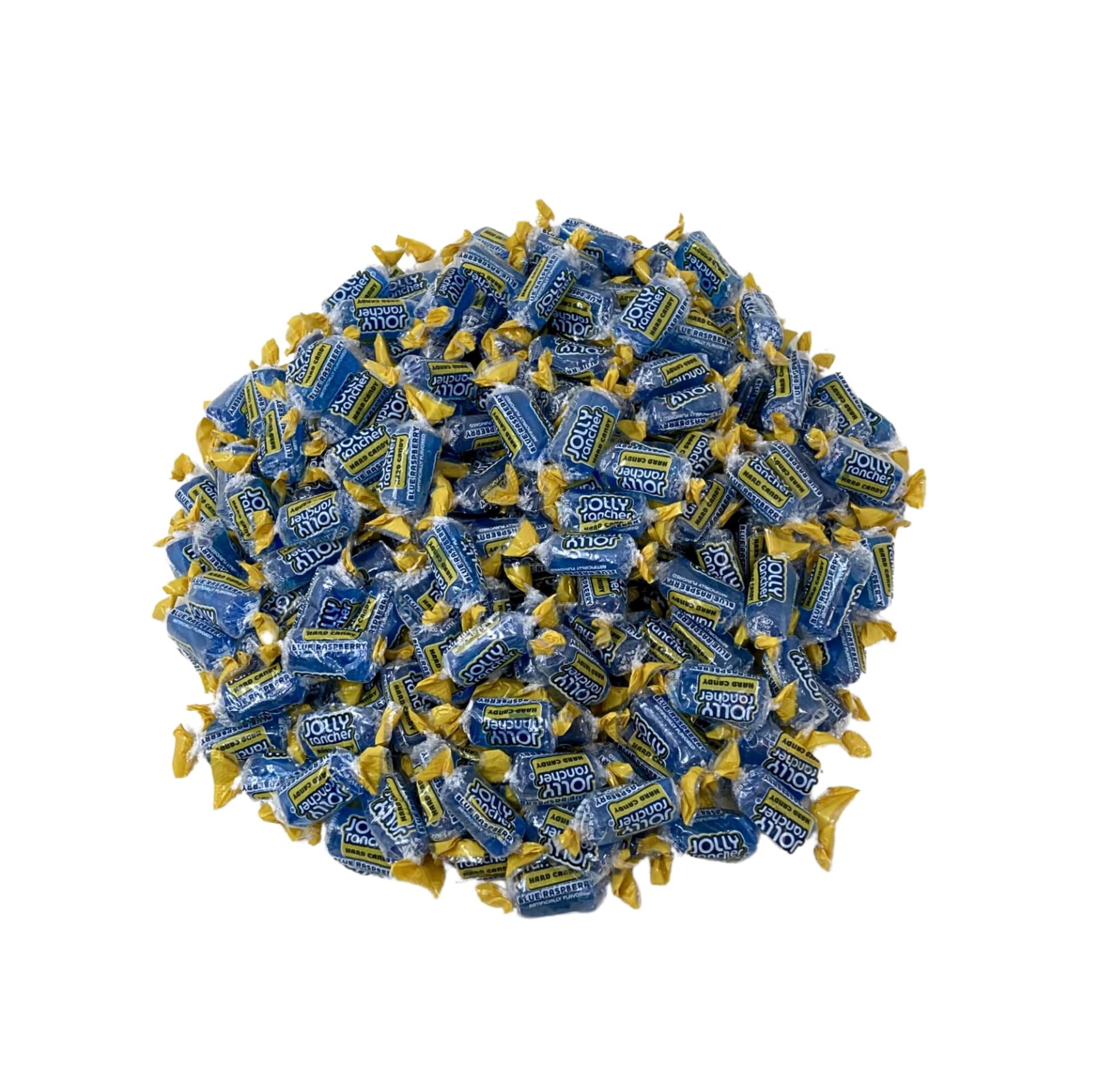 KLUB BULK Jolly Ranchers Blue Raspberry bag with individually wrapped candies for sharing.
