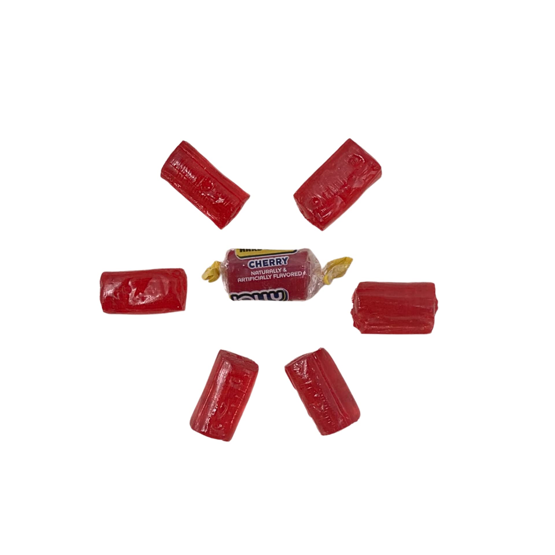Individually wrapped Cherry Jolly Ranchers from KLUB BULK for easy snacking.