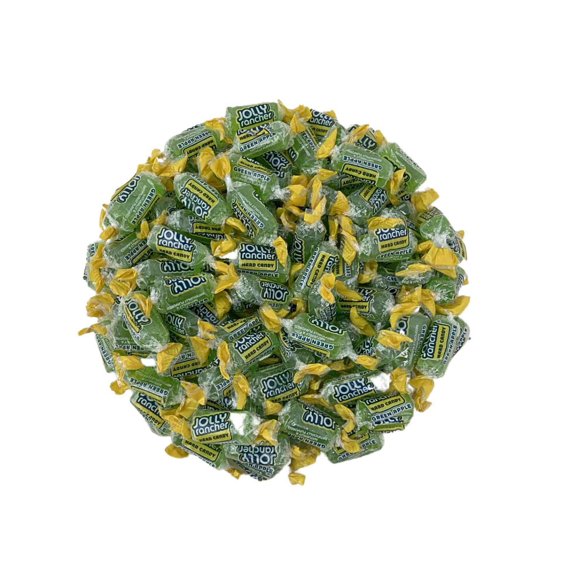 KLUB BULK Jolly Ranchers Green Apple bag front view, ideal for party favors and snacking.