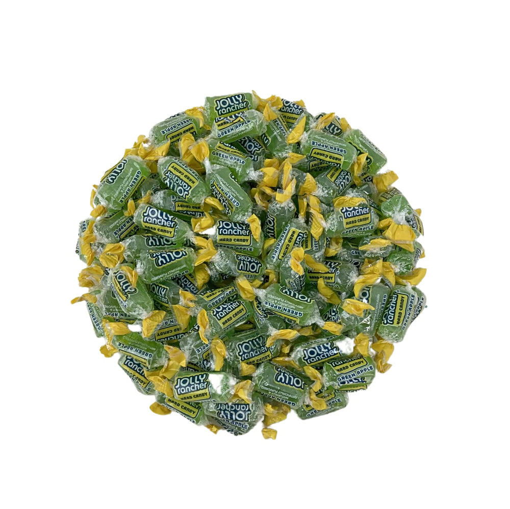 KLUB BULK Jolly Ranchers Green Apple bag front view, ideal for party favors and snacking.