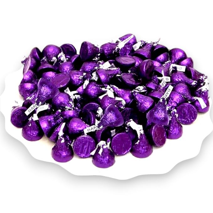 KLUB BULK Special Dark Chocolate Kiss with purple foil wrap, ideal for gifting.