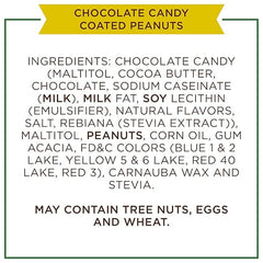 KLUB BULK Stevia-sweetened chocolate-coated peanuts, sugar-free option for gatherings