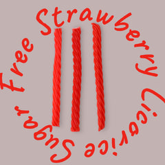 KLUB BULK strawberry licorice twists ready as a tasty guilt-free treat during movie night